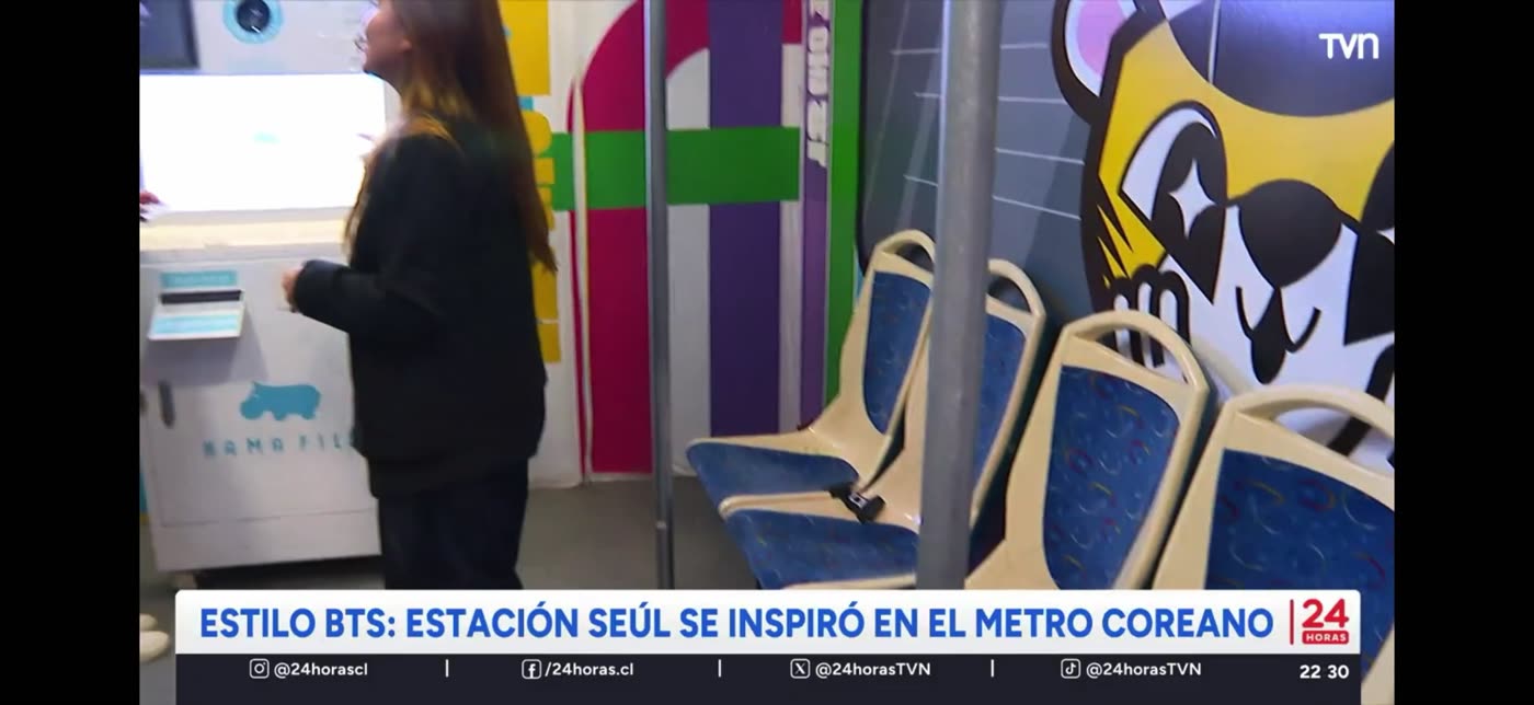 Metro coreano en Estación Seúl, inspiración del estilo BTS